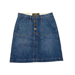 Lucky Brand Indigo A-Line Denim Skirt